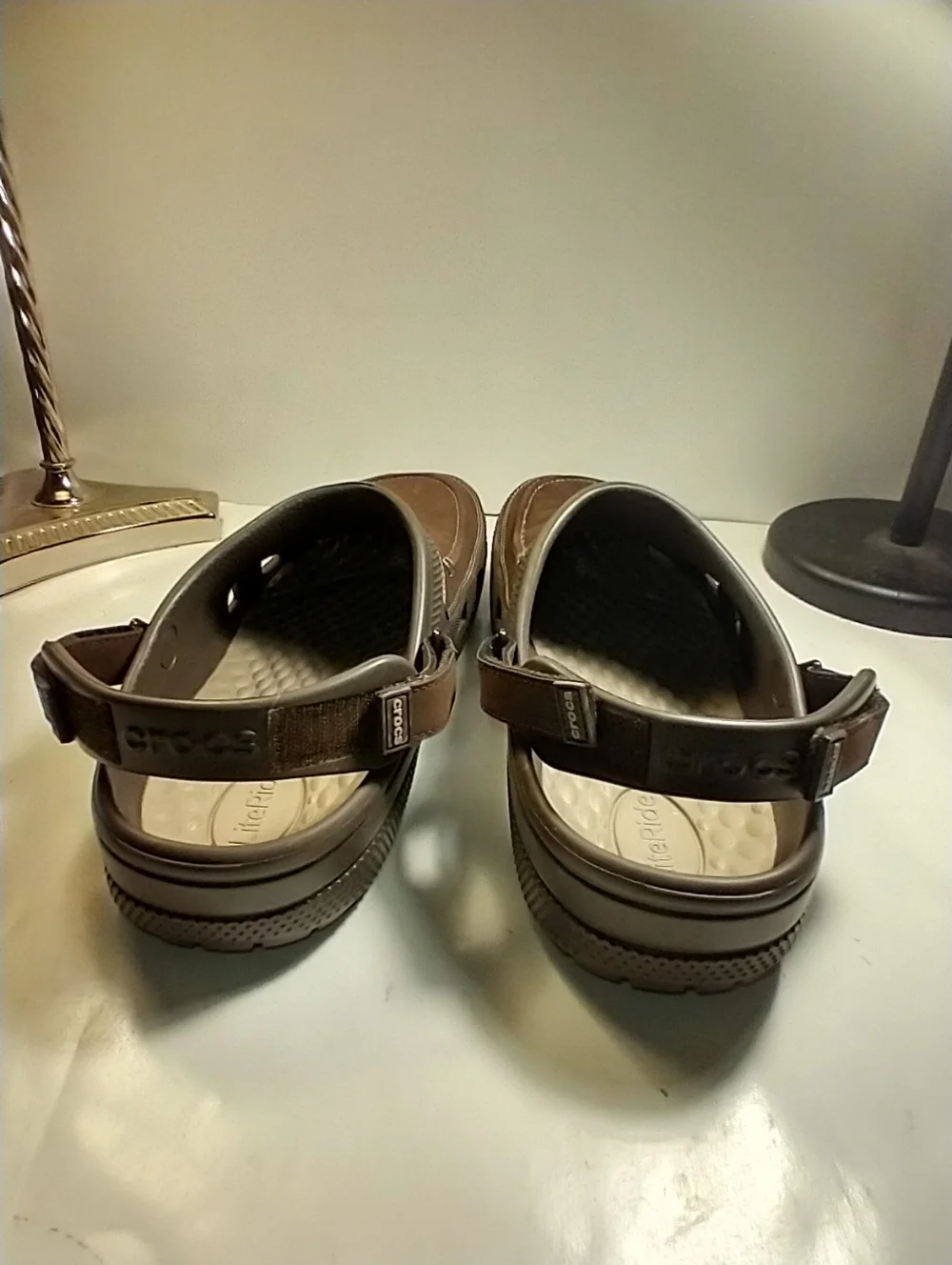 Crocs Yukon Vista II LiteRide Brown Clogs Shoes Men's sz 15 - Picture 5 of 11